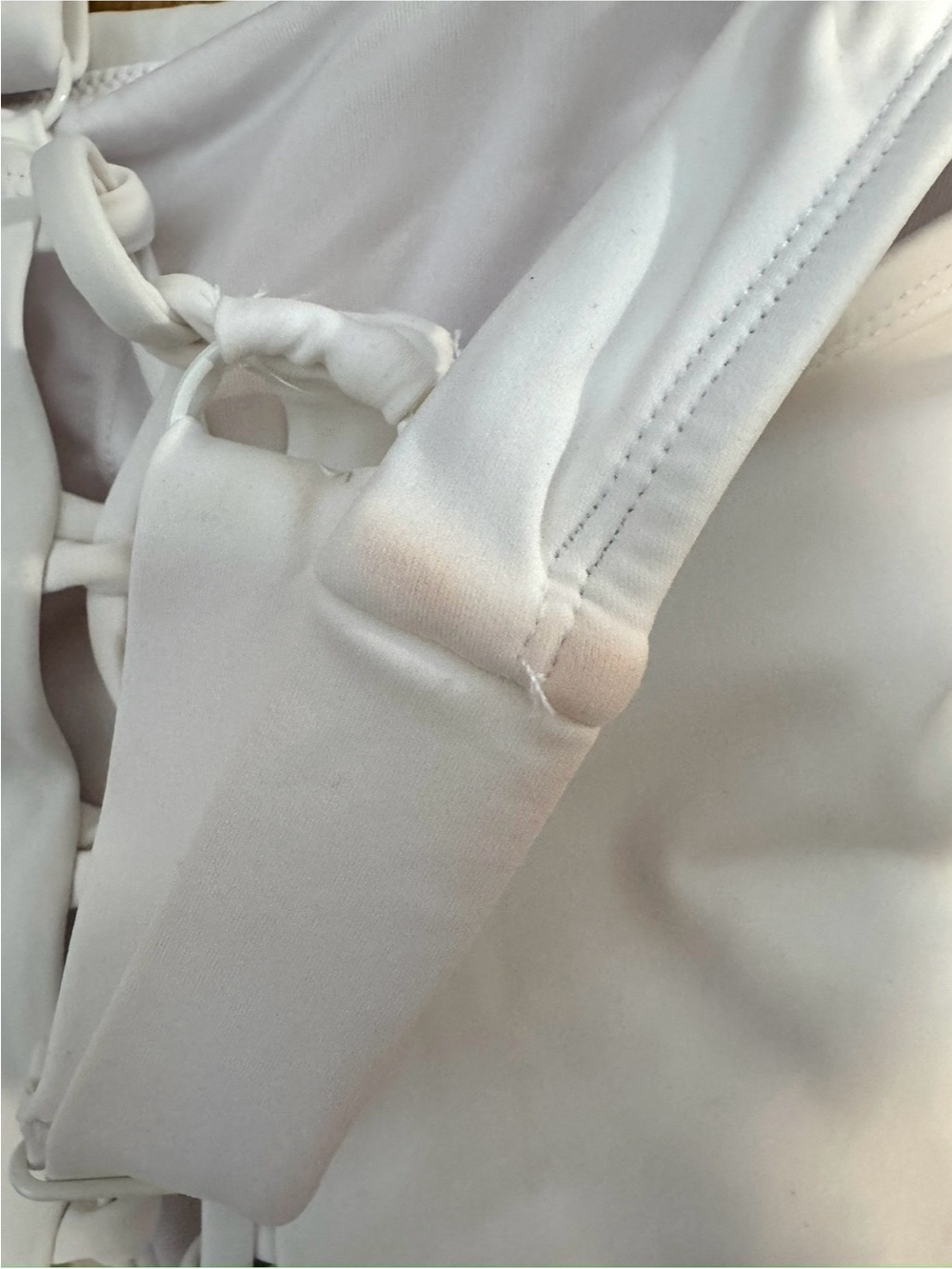 TA3 Squarey Swimsuit in White - Picture 6 of 8